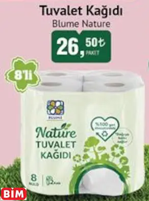 BLUME NATURE TUVALET KAĞIDI